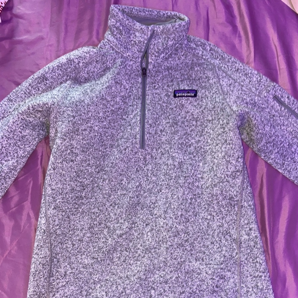 PATAGONIA 1/4-ZIP GRAY FLEECE JACKET